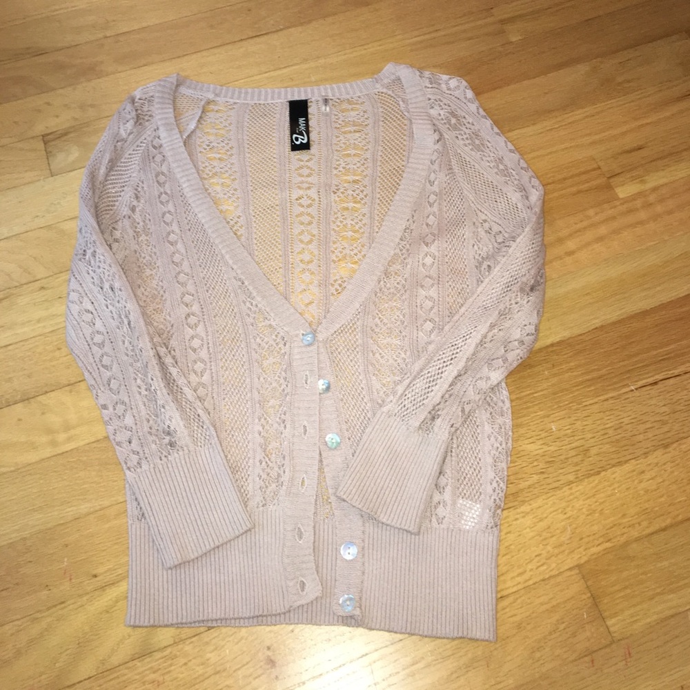 NWOT crochet sweater