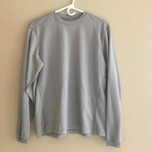 Gray workout shirt