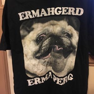 Hilarious, funny too! Black with a pug