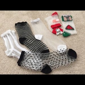 Pack of sheer mesh socks