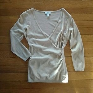 Loft cross over light sweater/top