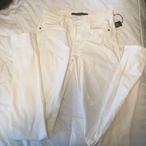 Joe's Jeans white distressed skinny jeans