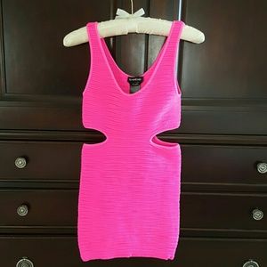 NWT Bebe Hot pink mini dress