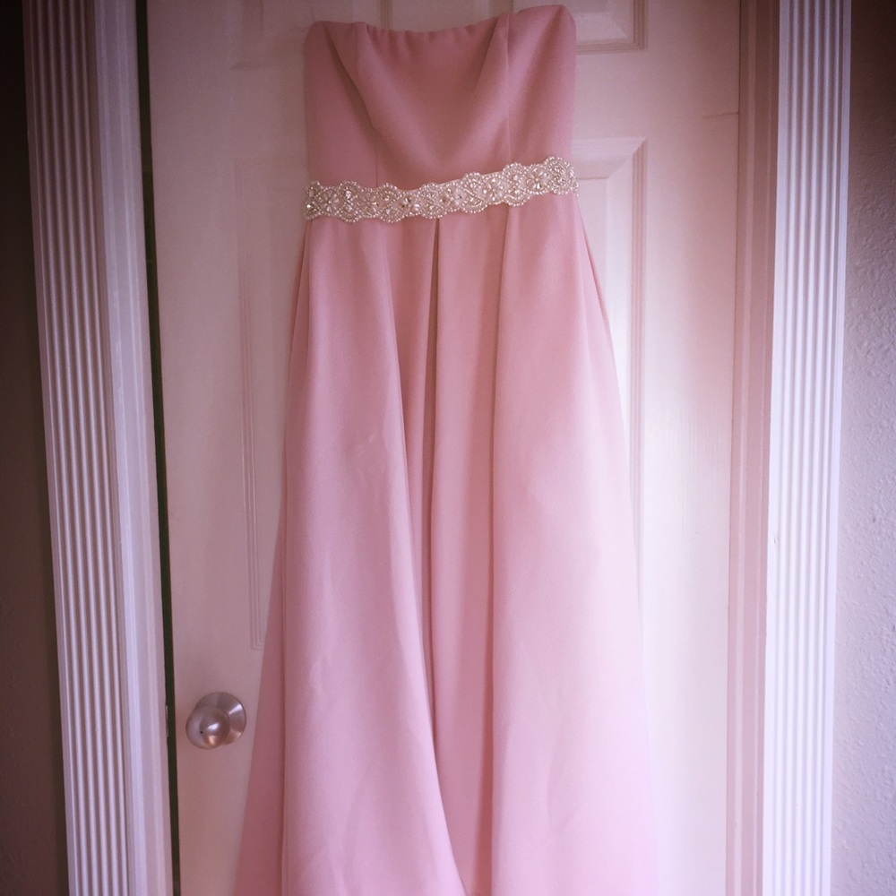 Pink fluffy gown