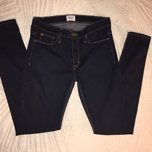 Hudson Nico Midrise Super Skinny dark jeans
