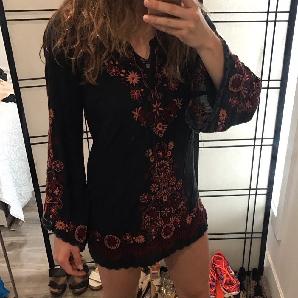 Free people embroidered dress