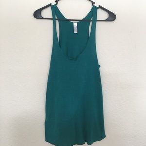 Green/blue American Apparel Tank Top