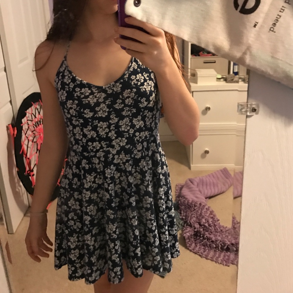 Halter floral dress