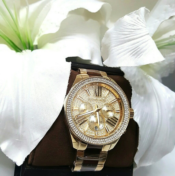 NWT Michael kors pave Crystal watch