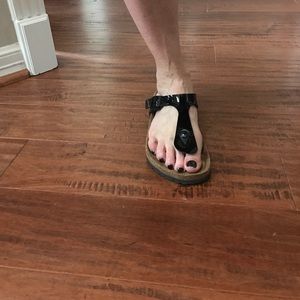 Patent Black Birkenstocks