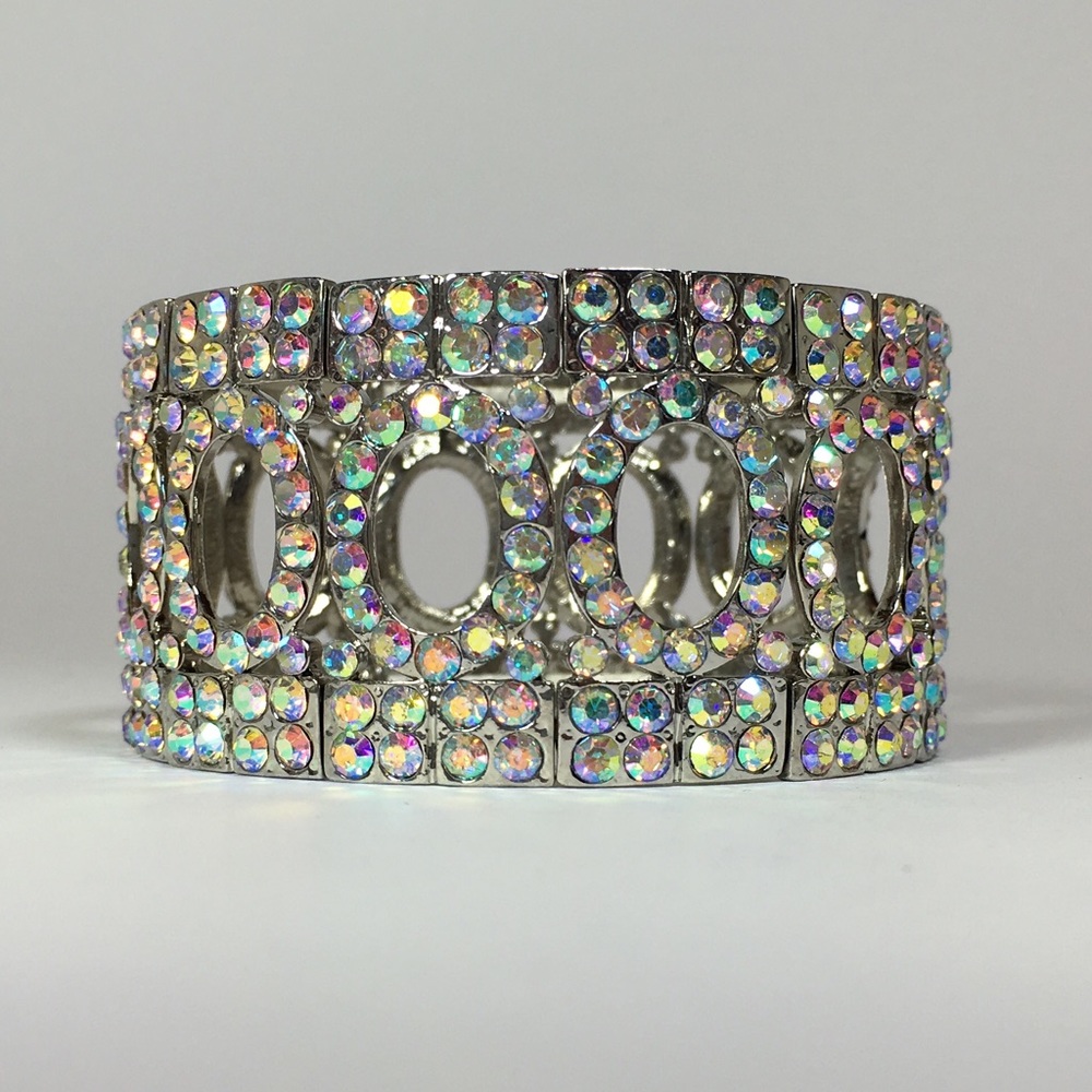 🔰Vicente Bracelet - Silver w/ AB Aurora Borealis