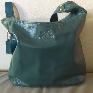 💖💗 Coach Turquoise leather hobo bag💗💖