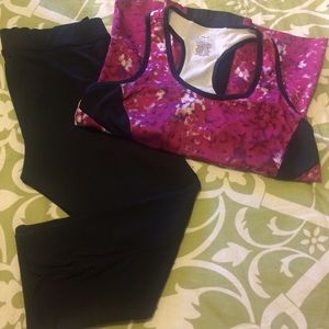 Active wear combo- Capris & Sleeveless top
