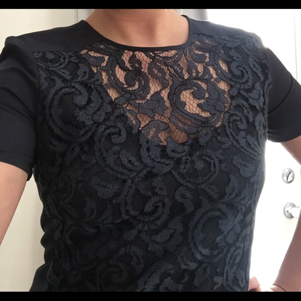 French Connection Lace-front Dress