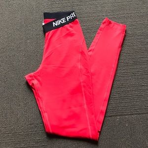 Nike pro fleece lined leggings