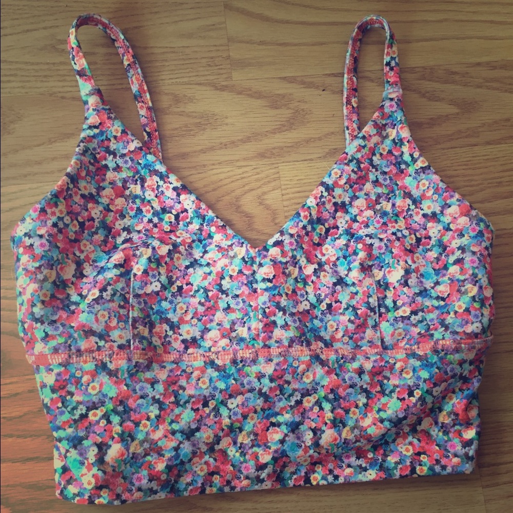 Lululemon floral sports bra