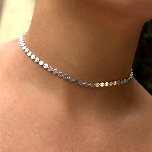 Silver Dainty Choker - Picture 2 of 3