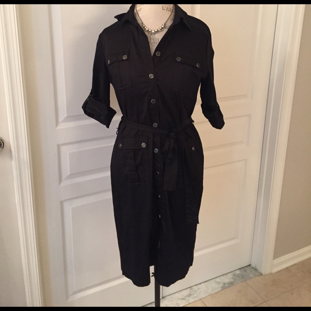 Black Shirt Dress