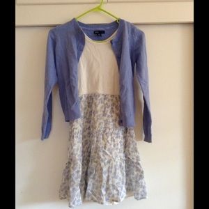 Spring dress with cardigan