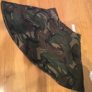 Camo mini skirt