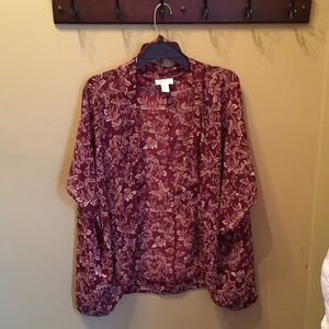Kimono sleeve cardigan