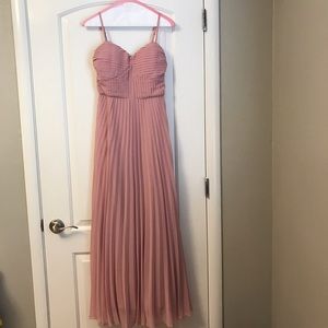 Lulu's blush bridesmaids dress
