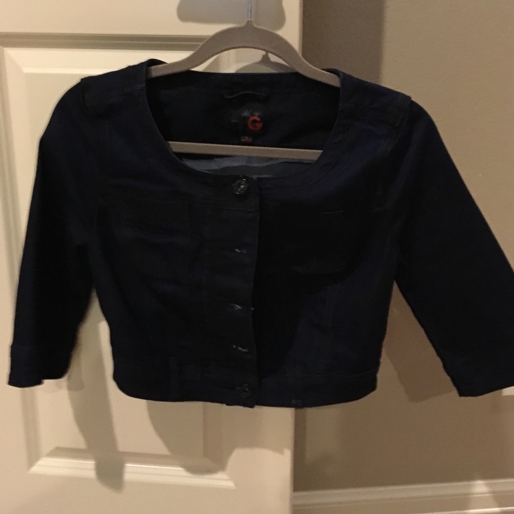 Crop jean jacket