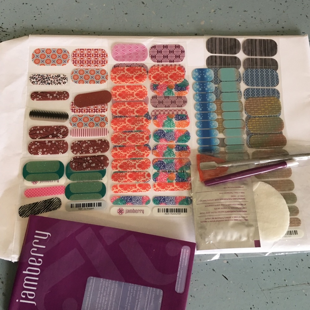 Jamberry Nail Wraps Variety and Manicure Kit