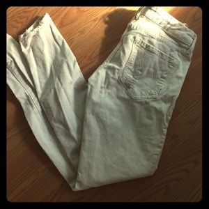 Mother white skinny jeans
