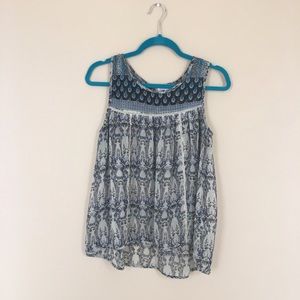 Patrons of Peace Sleeveless Floral Blouse