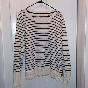 Merona XXL White and black sweater
