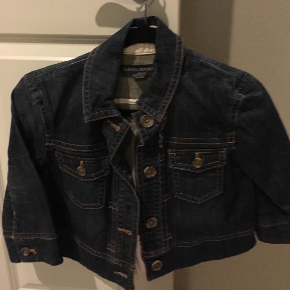 Crop jean jacket