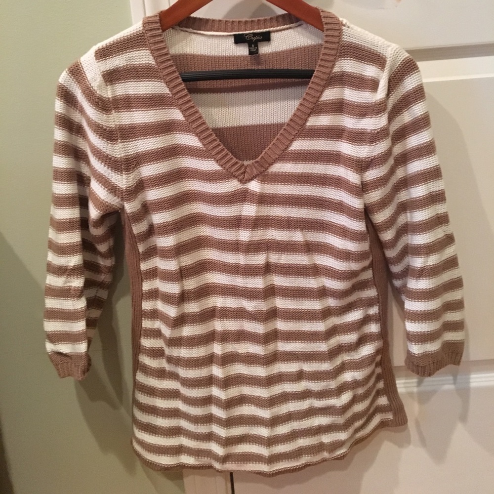 Striped sweater shirt