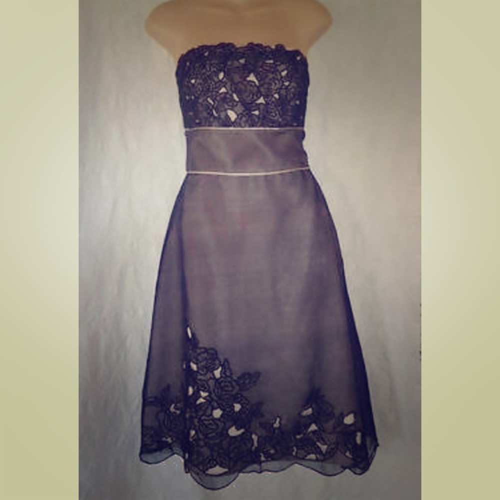 White House Black Market Strapless Formal