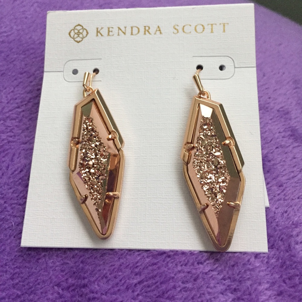 New Kendra Scott rose gold earrings