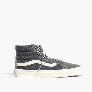 NWOT Vans x Madewell Sk8-hi slim suede/sherpa