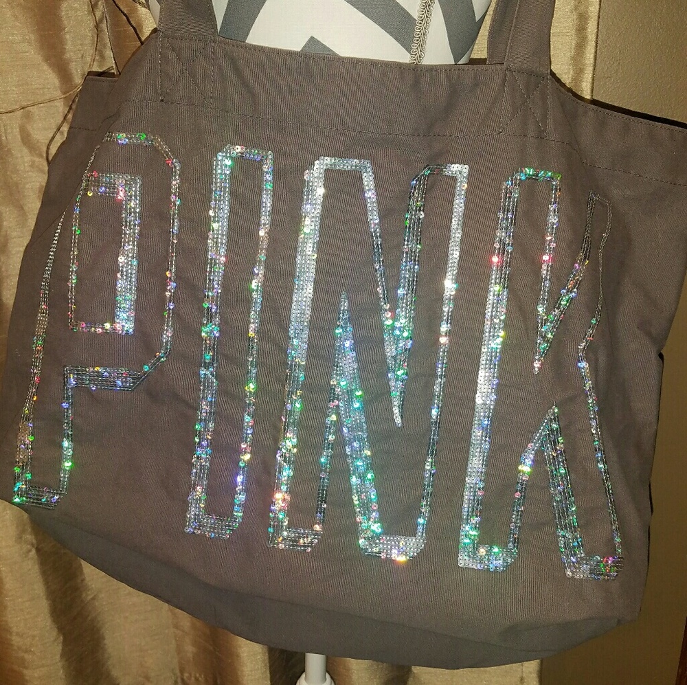 Victorias Secret tote with sequins NWOT