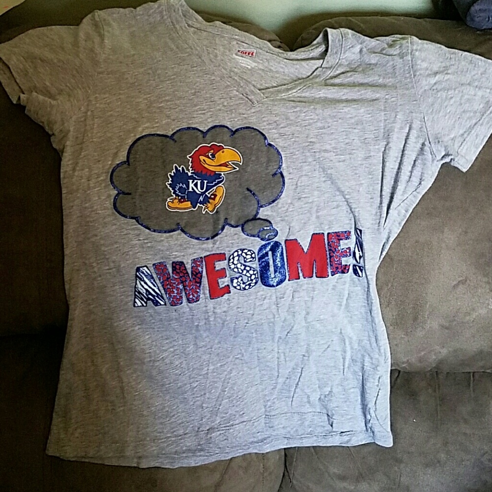 KU v-cut shirt