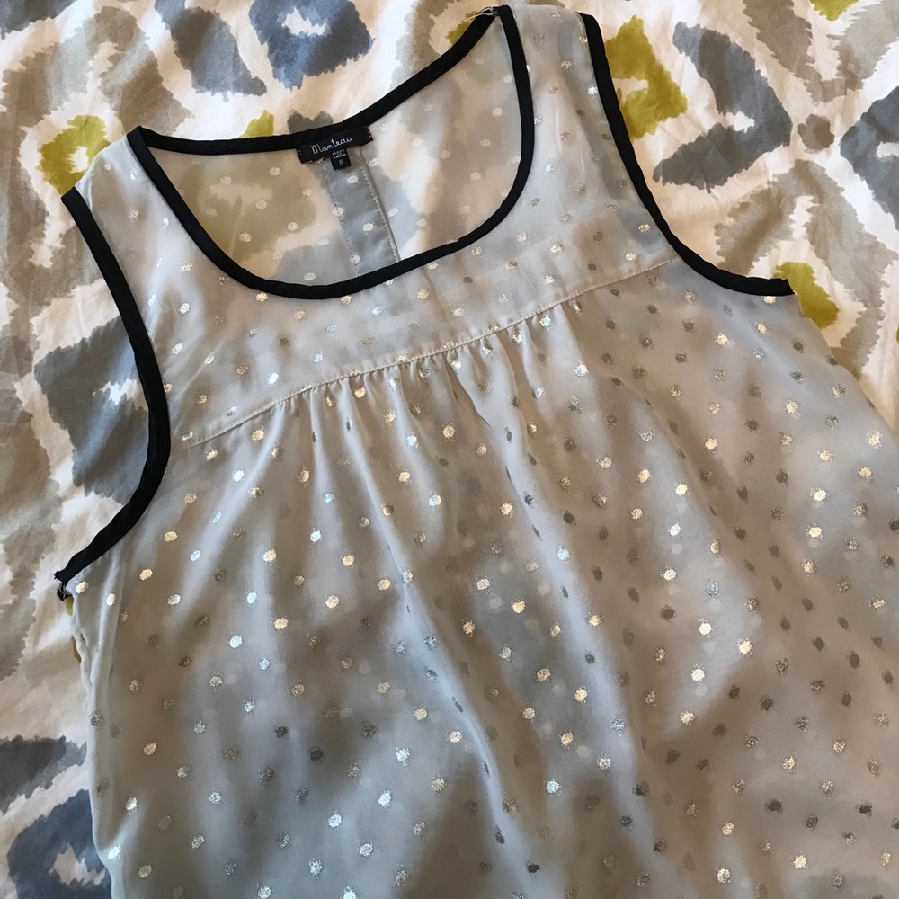 Sleeveless sheer top