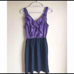 Mossimo lavender and navy dress