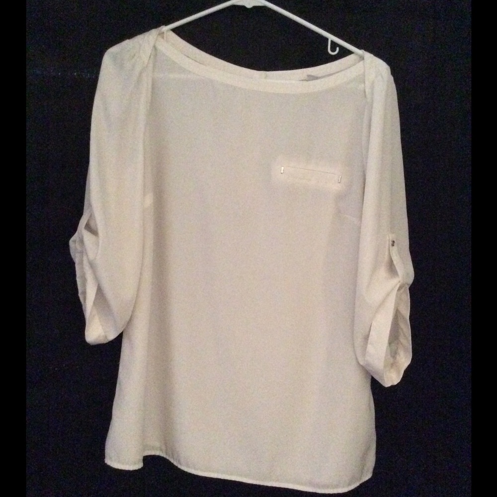 New York and Co. 100% polyester 3/4 length sleeve