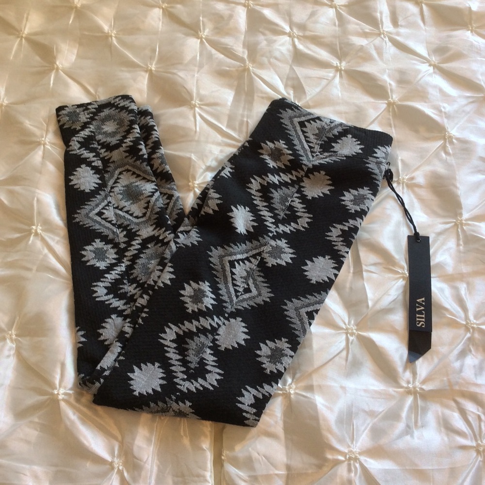 Silva Black & Gray Leggings - Picture 3 of 4