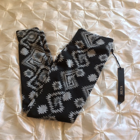 Silva Black & Gray Leggings - Picture 3 of 4