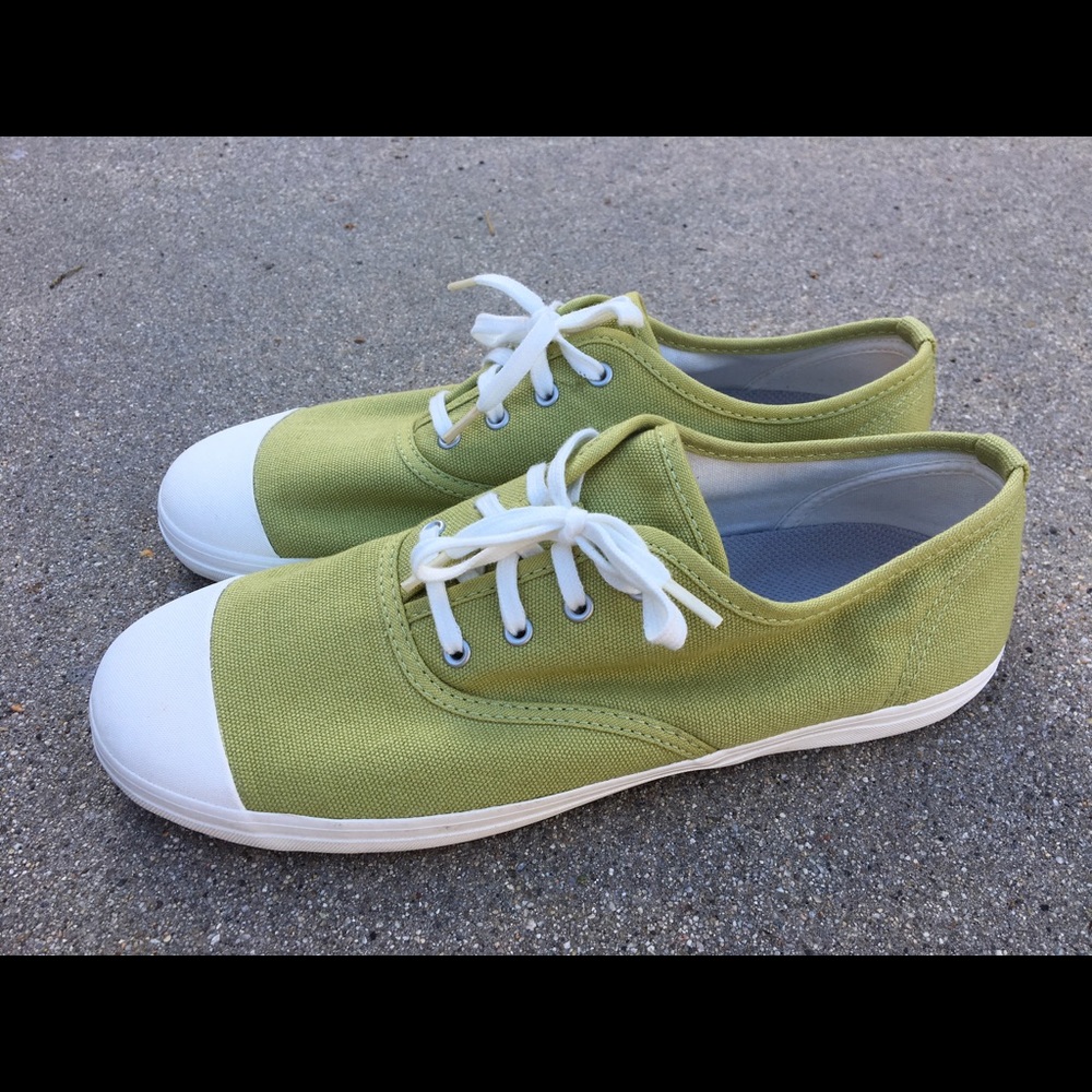 Spring green baby green Muji sneakers converse