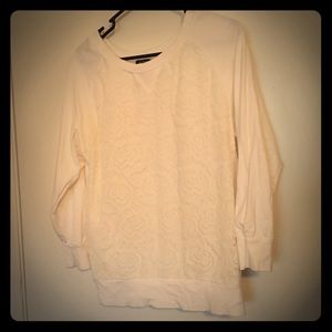 White Sweater with Lace