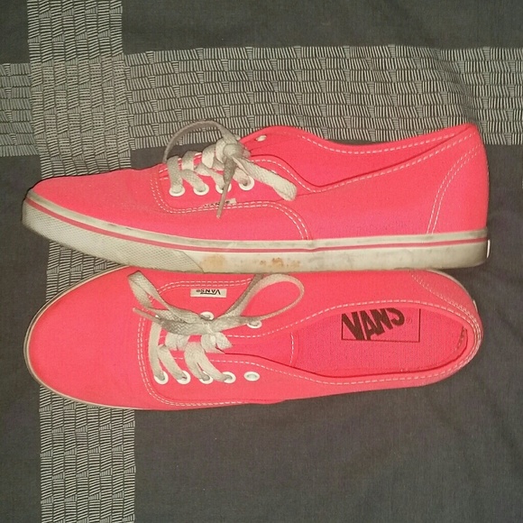 Neon Pink Vans Size 9 - Picture 2 of 2