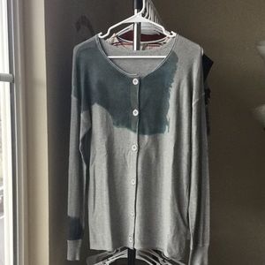 Grey long sleeve cardigan