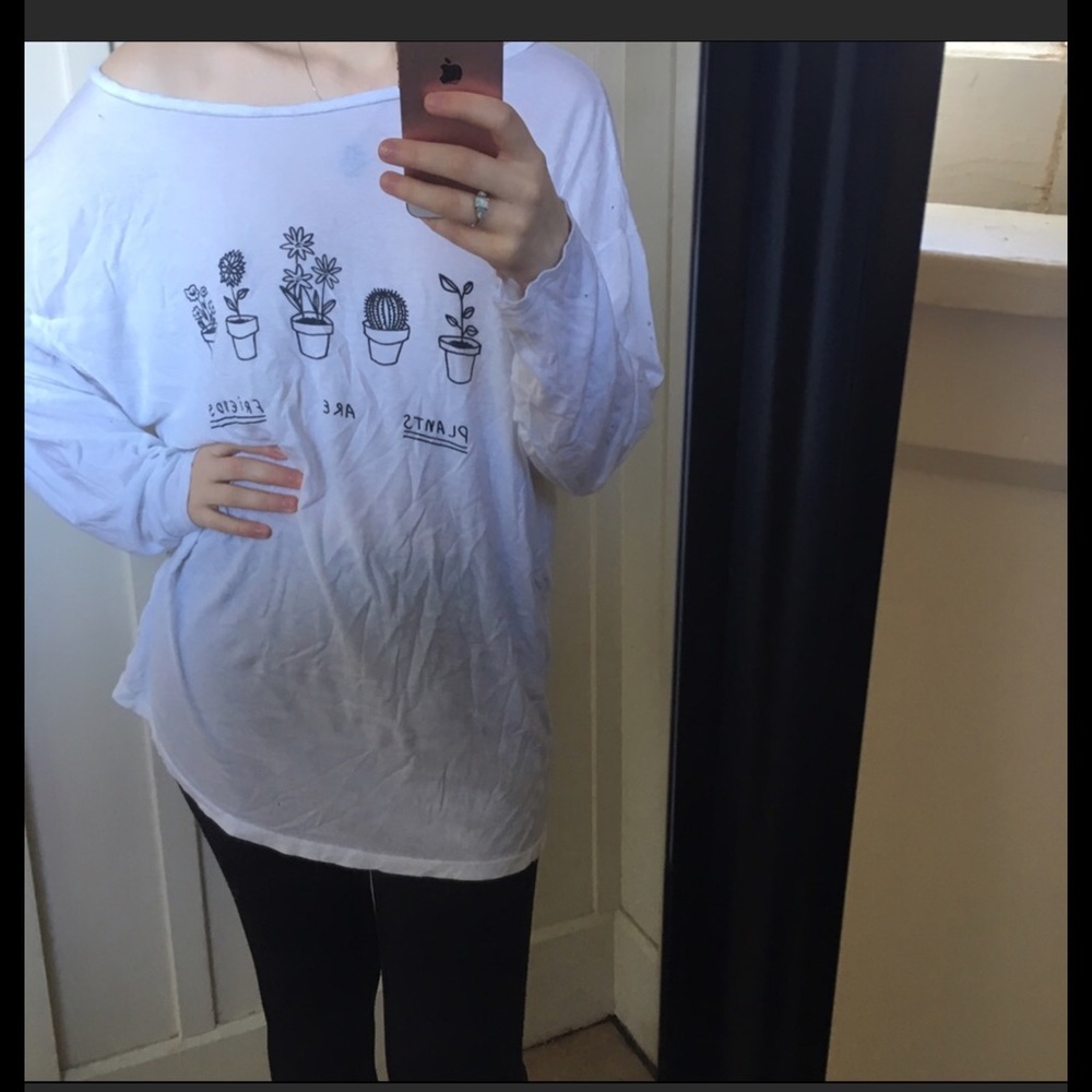 SOLD Brandy Melville Plants are friends tee