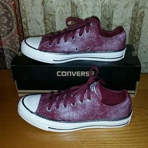 Converse Maroon Red Sneakers Size 7