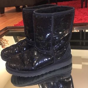 UGG Short Sequin Boots